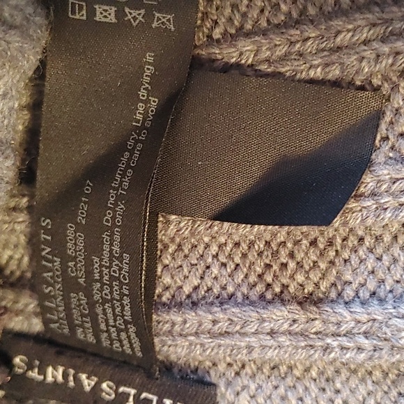 NWT AllSaints Skull Cap Wool Blend Unisex - Picture 11 of 12